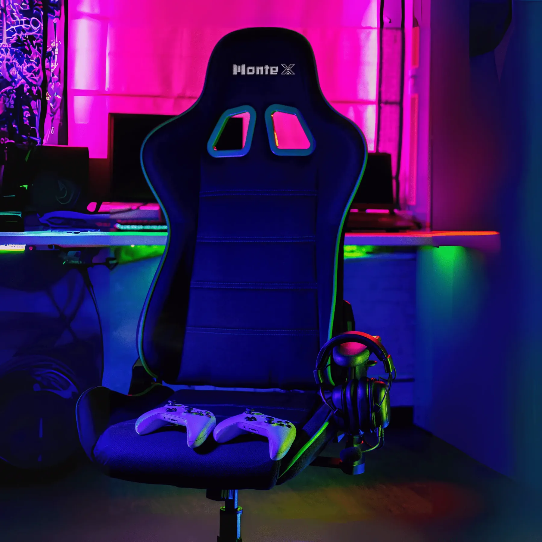 silla gamer con el logotipo
