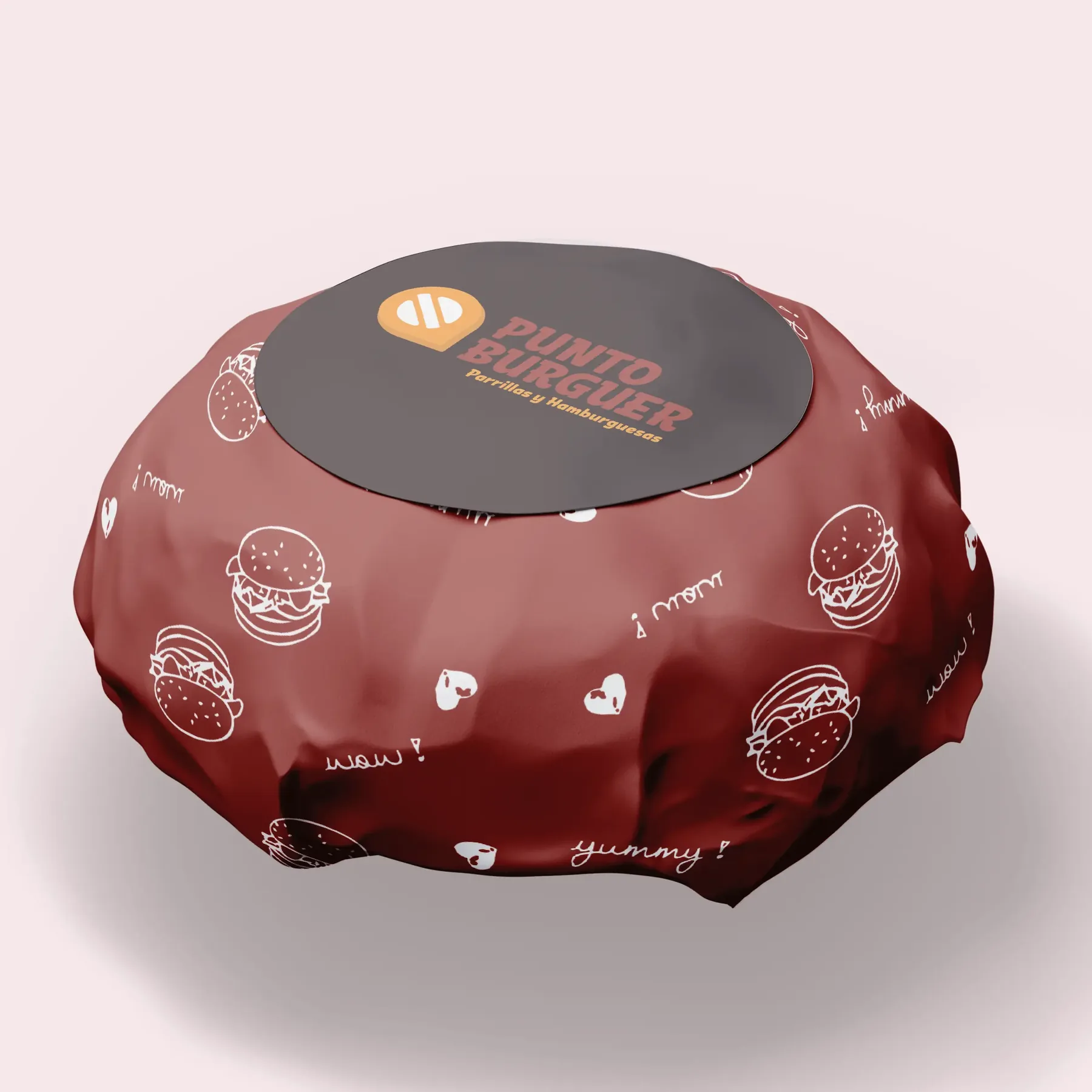 packaging de hamburguesa