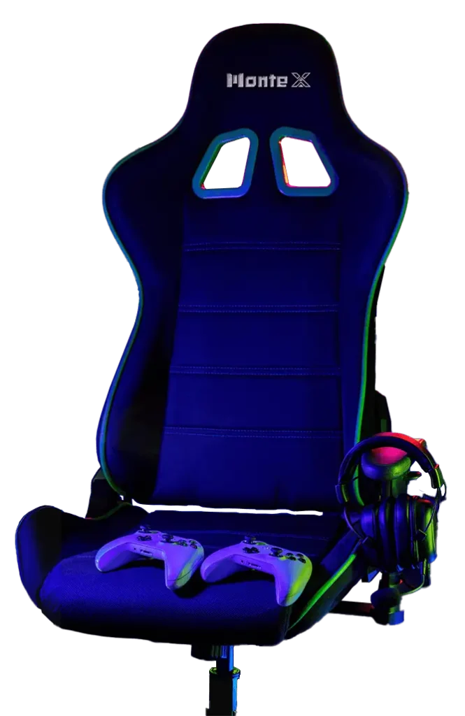 Silla gamer Monte X con logo bordado en formato webp
